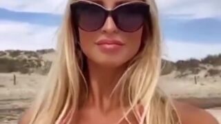 Maria Arreghini Sexy body with big boobs on the beach/HOT!!