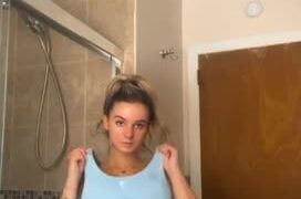Kaitlynkrems onlyfans leak video – Nude show off big BOOBS in bathroom