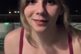 Yellz0 onlyfans leak – Nipslip show off big boobs in the pool