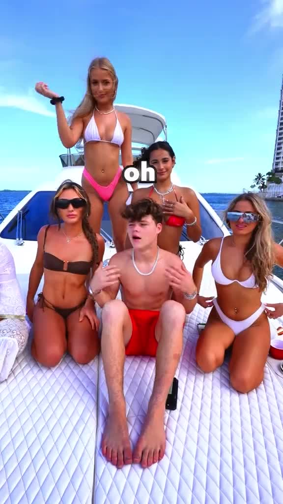 Jack Doherty and His Harem on the boat