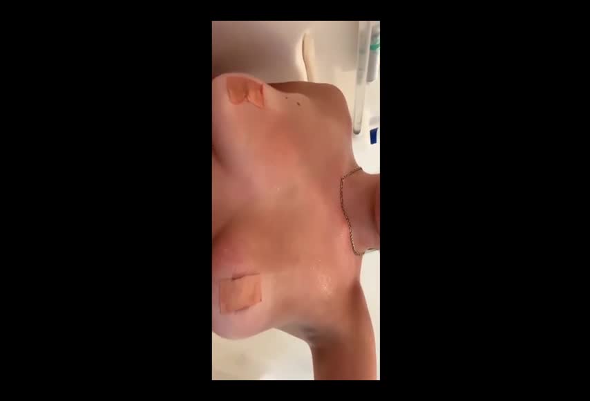 Camilla Araujo onlyfans leak – Show off big boobs in shower