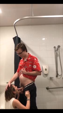 Yuwki leaked sextape – Sucking stranger big cock at toilet