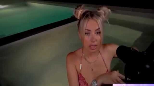 corinna kopf onlyfans leak – In the pool with boyfriend