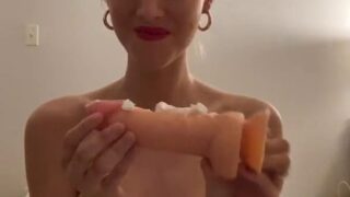 Bella Rome Topless Dildo Sucking Video Leaked