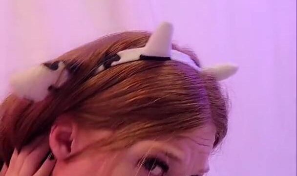Ginger ASMR Nude Cow Girl Dildo Riding Video Leaked