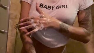 Diana Melison Nude Wet T Shirt Shower Video Leaked