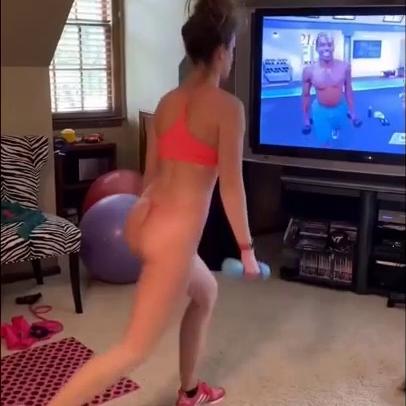 Alex PeachPerfect G String Fitness Video