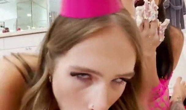 Sky Bri Birthday Threesome with Lena The Plug Sex Video Leaked