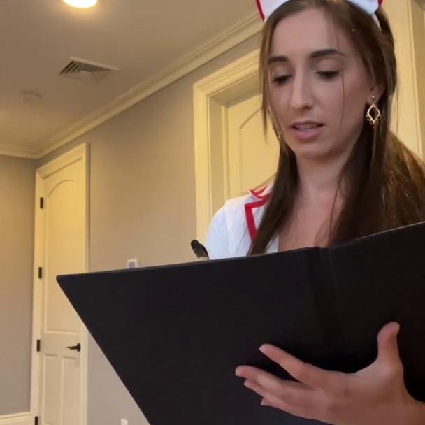 Christina Khalil Sexy Nurse Tease Roleplay Video Leaked