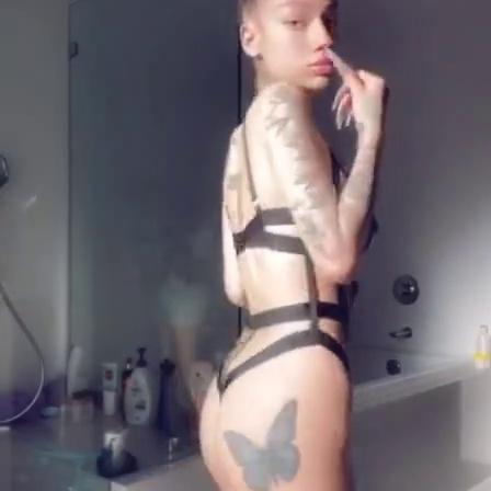 Bhad Bhabie Topless Thong Straps Bikini Video Leaked