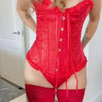 Sammy Braddy Nude Teasing in Red Lingerie Video Leaked