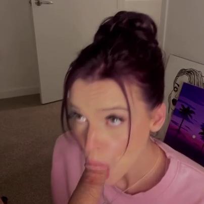 XoSarahx Cum in Mouth Blowjob Video Leaked