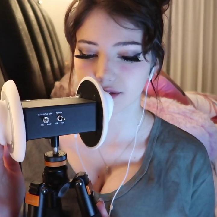 Jinx ASMR Relaxing Heavy Breathing and Ear Rubbing Video