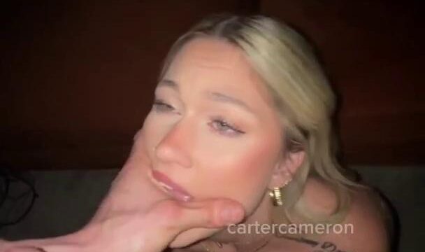 Carter Cameron Handcuffed and Deepthroat Fuck Video Leaked
